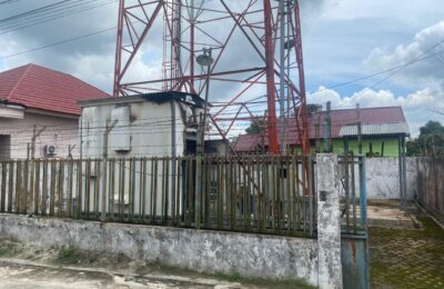 BTS di Rukun Tetangga (RT) 09, Kelurahan Nipah-Nipah. (Ist)