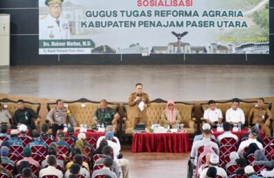 Sosialisasi Reforma Agraria di Luar Bandara VVIP dan Tol Segmen 5B. (Ist)