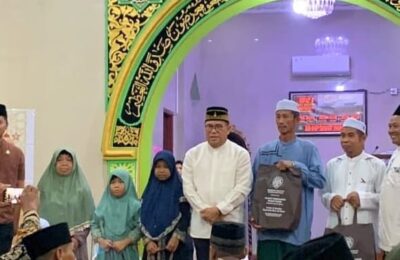 Pemkab PPU menggelar buka bersama di Masjid Al-Amin Desa Sukaraja Kecamatan Sepaku. (Ist)