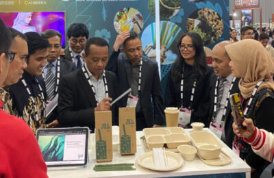 Menteri Investasi/Kepala BKPM Bahlil Lahadila saat hadir di Melbourne International Coffee Expo di Melbourne, Australia. (Ist)