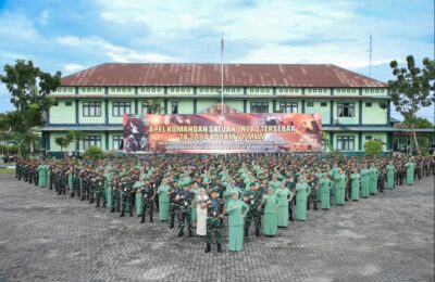 Apel Komandan Satuan Tersebar Kodam VI/Mulawarman TA 2024. (Ist)