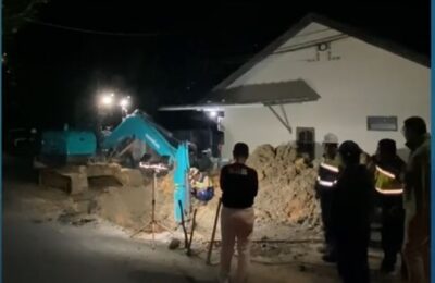 PTMB tangani kebocoran di beberapa titik. (Ist)