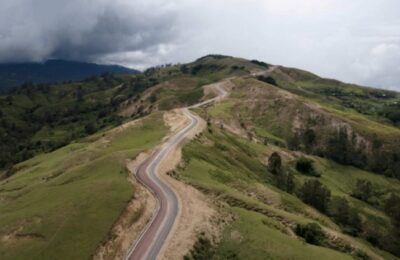 Ruas Jalan Perbatasan Indonesia-Timor Leste Sabuk Merah di Provinsi NTT. (Ist)