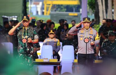 Apel Gabungan TNI-Polri di kawasan Monas, Jakarta Pusat. (Ist)