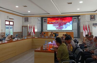 Polres Balangan saat menggelar rapat gugus tugas ketahanan pangan. (Ist)