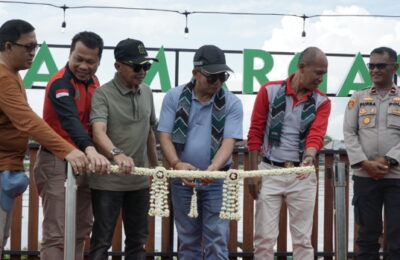 Rumah Makan Terapung Pesona Margasari diresmikan. (Ist)