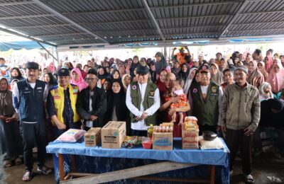 Bantuan untuk 500 KK Terdampak Banjir di Sungai Tabuk. (Ist)
