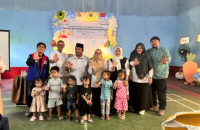 Dukung Cegah Stunting, PHSS Gelar Sosialisasi dan Salurkan Makanan Tambahan dan Bergizi. (Ist)